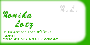 monika lotz business card